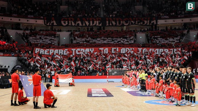 Indonesien sätter sydostasiatiskt rekord för futsalpublik - Foto 1. Indonesia lập kỷ lục Đông Nam Á về lượng khán giả xem Futsal - Ảnh 1.