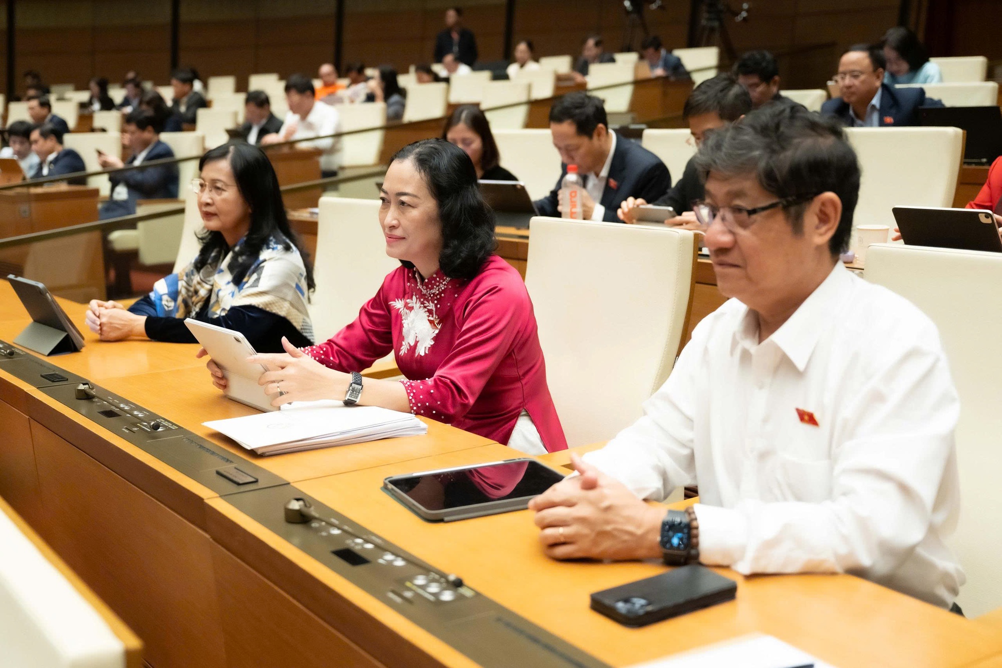 Nationalförsamlingen röstar för att anta lagen om digital transformation - Foto 3. Quốc hội biểu quyết thông qua Luật Chuyển đổi số - Ảnh 3.