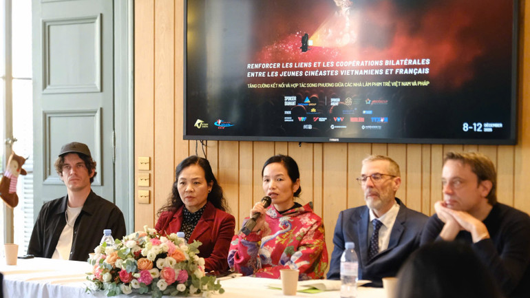 Nhà làm phim trẻ Việt Nam tìm cơ hội hợp tác với điện ảnh Pháp - Ảnh 3. Nhà làm phim trẻ Việt Nam tìm cơ hội hợp tác với điện ảnh Pháp - Ảnh 3.