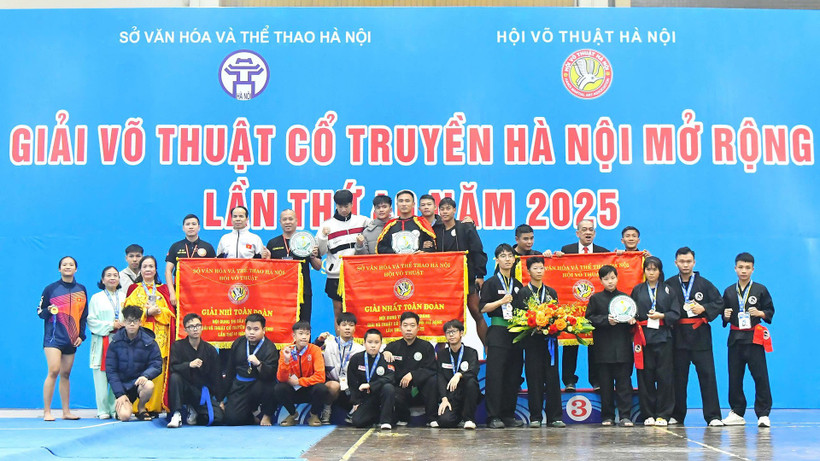 Bế mạc Giải Võ thuật Cổ truyền Hà Nội mở rộng 2025: Lan tỏa phong trào, gìn giữ giá trị võ học dân tộc - Ảnh 1.