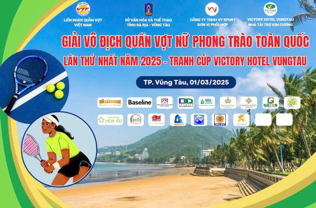 Bà Rịa - Vũng Tàu đăng cai Giải Quần vợt nữ phong trào toàn quốc lần I – Tranh Cúp Victory Hotel Vũng Tàu - Ảnh 1.