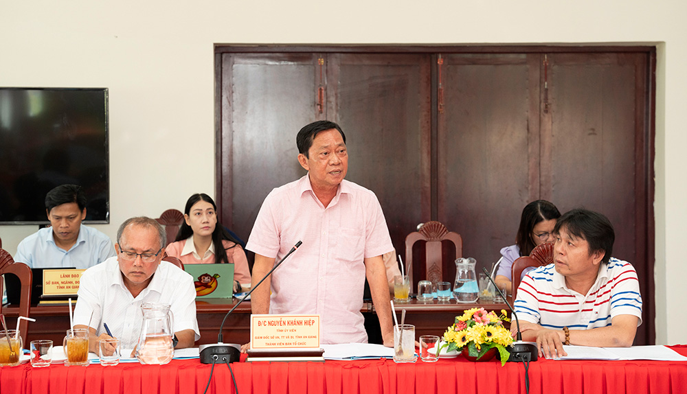 An Giang rà soát, kiểm tra công tác tổ chức Lễ đón bằng UNESCO ghi danh “Lễ hội Vía Bà Chúa Xứ Núi Sam” vào danh mục Di sản văn hóa phi vật thể đại diện nhân loại  - Ảnh 2.