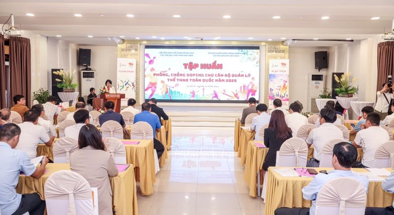 Khai mạc Lớp tập huấn phòng, chống Doping cho cán bộ quản lý thể thao toàn quốc năm 2025 - Ảnh 3. Khai mạc Lớp tập huấn phòng, chống Doping cho cán bộ quản lý thể thao toàn quốc năm 2025 - Ảnh 3.
