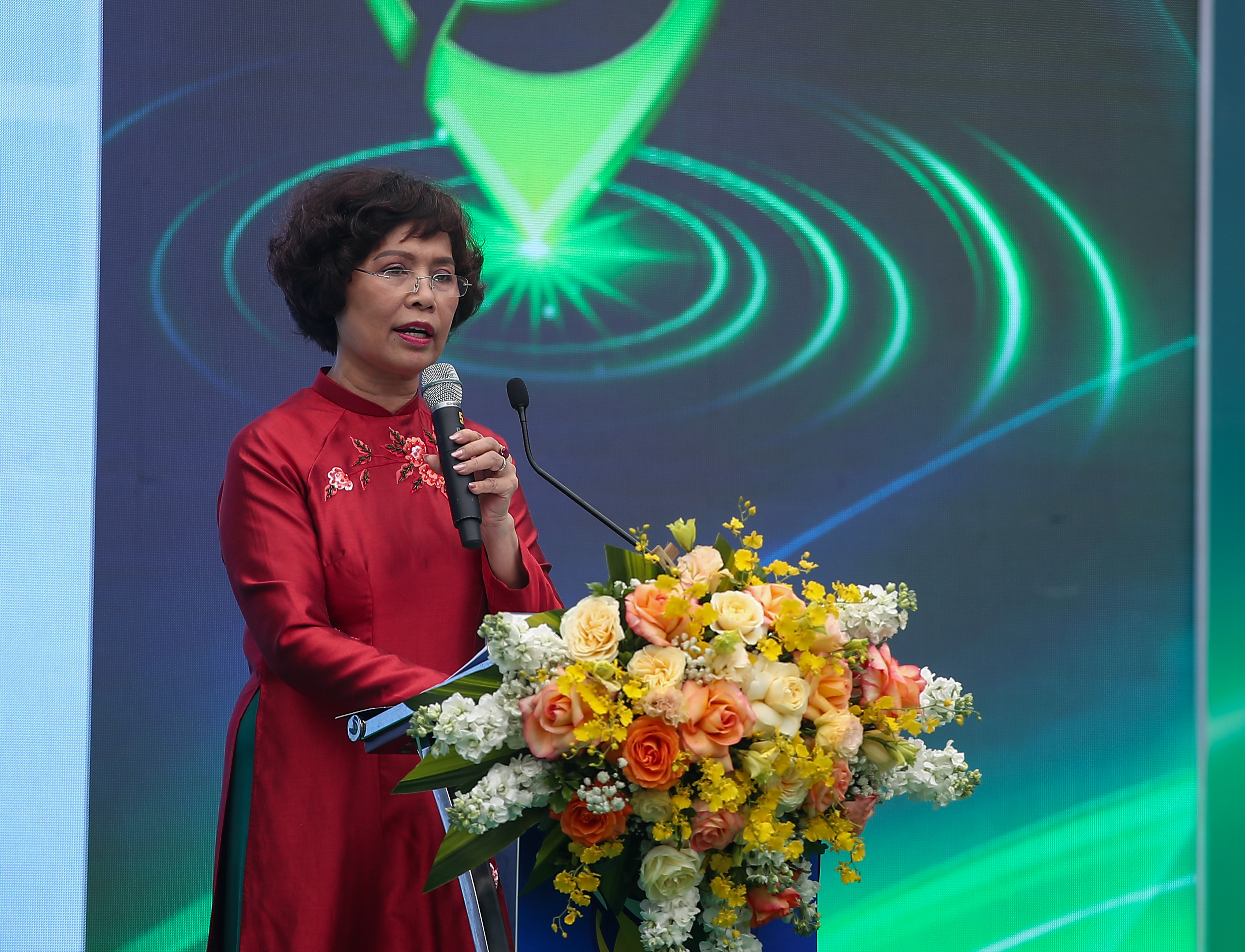 Bà Cao Thị Ngọc Lan, Phó Chủ tịch Thường trực Hiệp hội Du lịch Việt Nam phát biểu