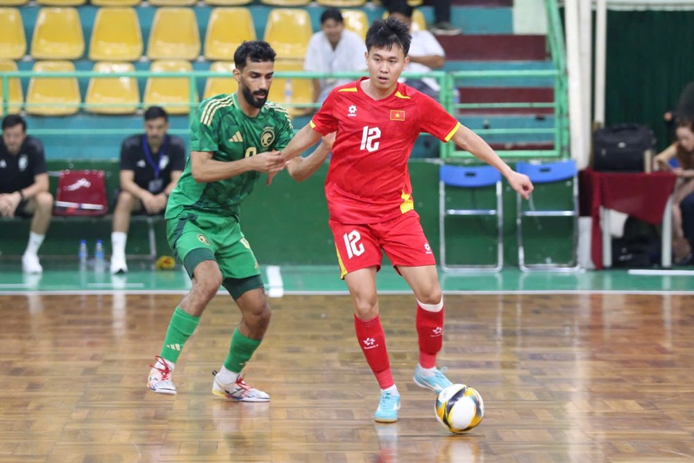 Đội tuyển Futsal Việt Nam thắng liên tiếp 2 trận giao hữu trước Saudi Arabia - Ảnh 1. Đội tuyển Futsal Việt Nam thắng liên tiếp 2 trận giao hữu trước Saudi Arabia - Ảnh 1.