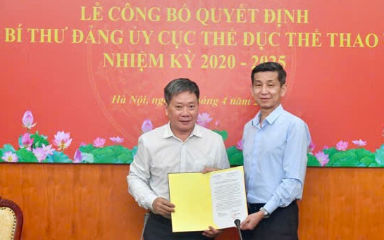 Ông Nguyễn Danh Hoàng Việt được chỉ định giữ chức Bí thư Đảng ủy Cục TDTT Việt Nam nhiệm kỳ 2020- 2025