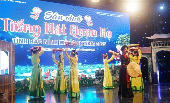 Bắc Ninh: Vun đắp tình yêu Quan họ với thiếu niên, nhi đồng - Ảnh 1. Bắc Ninh: Vun đắp tình yêu Quan họ với thiếu niên, nhi đồng - Ảnh 1.