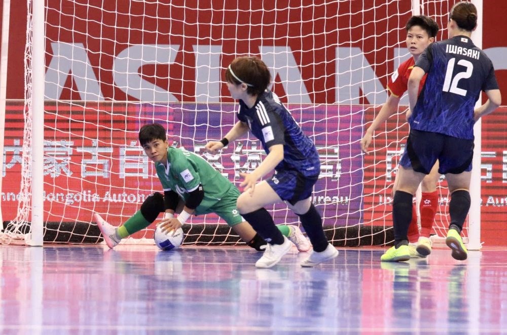 Chiến đấu kiên cường, đội tuyển futsal nữ Việt Nam dừng bước đầy tiếc nuối trước Nhật Bản - Ảnh 2. Chiến đấu kiên cường, đội tuyển futsal nữ Việt Nam dừng bước đầy tiếc nuối trước Nhật Bản - Ảnh 2.