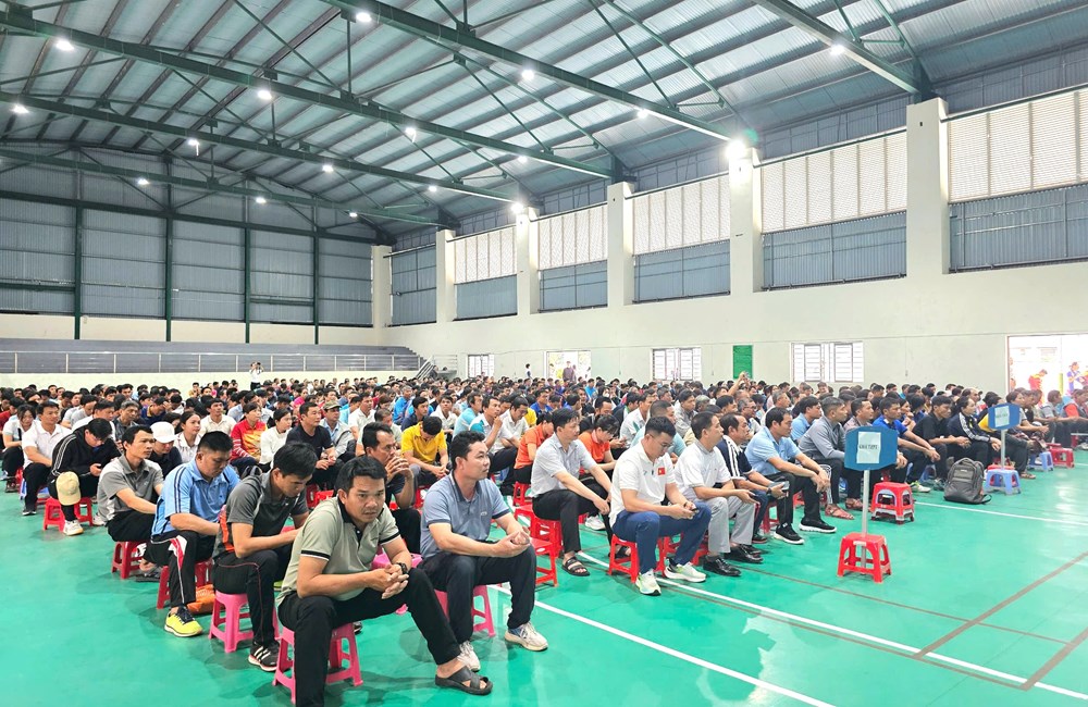 Bình Định: Gần 1.000 giáo viên tập huấn võ cổ truyền - Ảnh 1. Bình Định: Gần 1.000 giáo viên tập huấn võ cổ truyền - Ảnh 1.