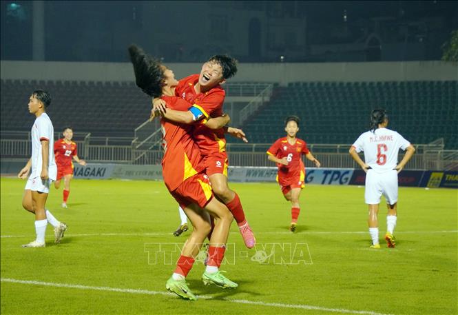 Việt Nam có chiến thắng đầu tiên tại Giải U19 nữ Đông Nam Á 2025 - Ảnh 1. Việt Nam có chiến thắng đầu tiên tại Giải U19 nữ Đông Nam Á 2025 - Ảnh 1.