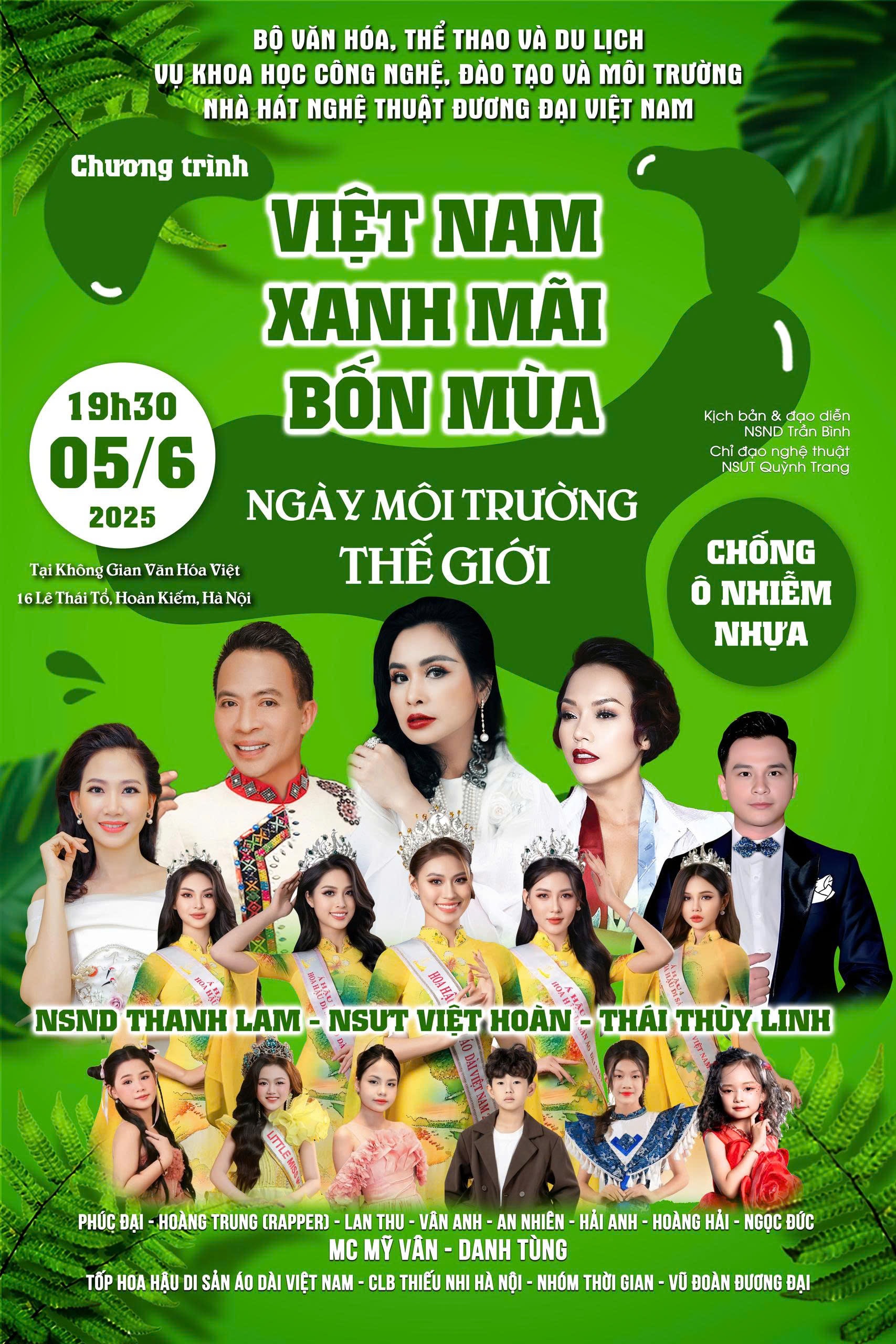 "Việt Nam xanh mãi bốn mùa": Lan tỏa thông điệp bảo vệ môi trường qua nghệ thuật - Ảnh 1. "Việt Nam xanh mãi bốn mùa": Lan tỏa thông điệp bảo vệ môi trường qua nghệ thuật - Ảnh 1.