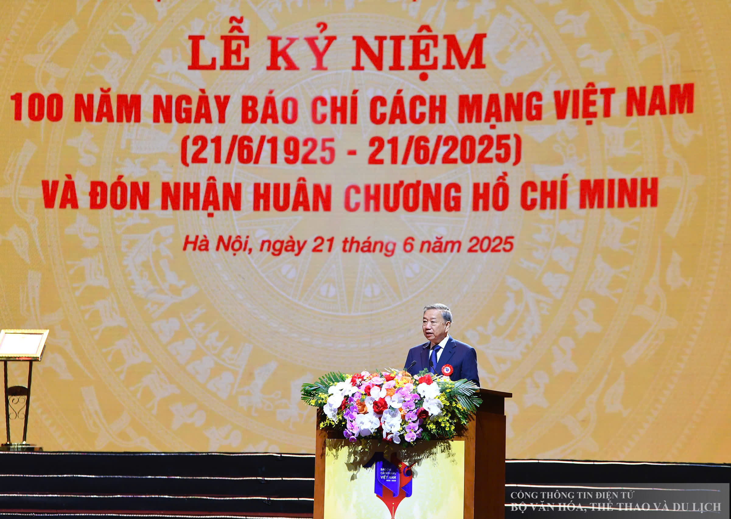 Tổng Bí thư Tô Lâm phát biểu tại Lễ kỷ niệm.