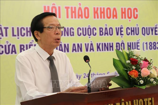 Huế tổ chức Hội thảo khoa học chủ đề "Nhân vật lịch sử trong cuộc bảo vệ chủ quyền đất nước tại cửa biển Thuận An và Kinh đô Huế (1883 - 1885)" - Ảnh 1. Huế tổ chức Hội thảo khoa học chủ đề "Nhân vật lịch sử trong cuộc bảo vệ chủ quyền đất nước tại cửa biển Thuận An và Kinh đô Huế (1883 - 1885)" - Ảnh 1.