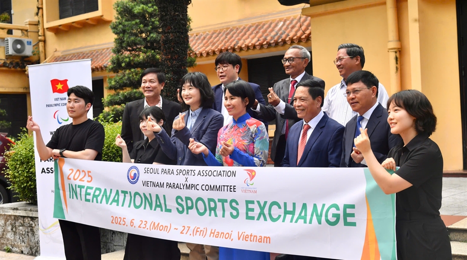 Kí kết biên bản thỏa thuận hợp tác giữa Ủy ban Paralympic Việt Nam và Hiệp hội thể thao NKT thành phố Seoul - Ảnh 2. Kí kết biên bản thỏa thuận hợp tác giữa Ủy ban Paralympic Việt Nam và Hiệp hội thể thao NKT thành phố Seoul - Ảnh 2.