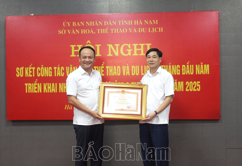 Sở Văn hóa, Thể thao và Du lịch Hà Nam sơ kết công tác 6 tháng đầu năm 2025 - Ảnh 3. Sở Văn hóa, Thể thao và Du lịch Hà Nam sơ kết công tác 6 tháng đầu năm 2025 - Ảnh 3.