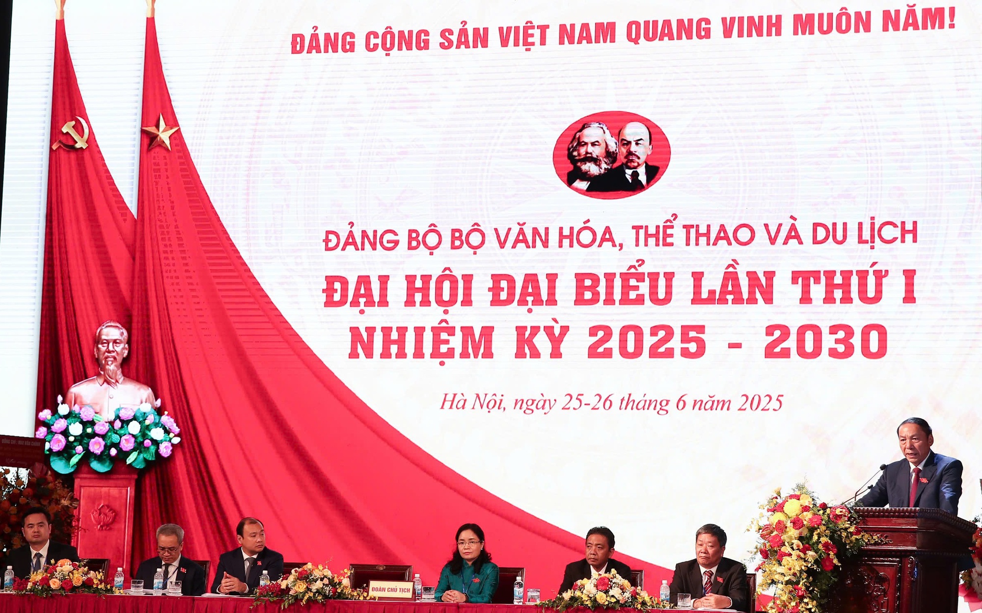 Đại hội đại biểu Đảng bộ Bộ Văn hóa, Thể thao và Du lịch lần thứ I, nhiệm kỳ 2025 - 2030 thành công rất tốt đẹp