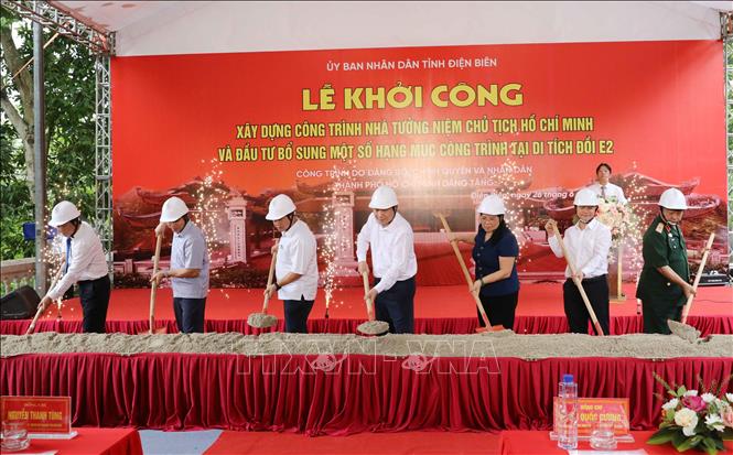 Khởi công xây dựng Nhà tưởng niệm Chủ tịch Hồ Chí Minh tại Đồi E2, Điện Biên - Ảnh 1. Khởi công xây dựng Nhà tưởng niệm Chủ tịch Hồ Chí Minh tại Đồi E2, Điện Biên - Ảnh 1.