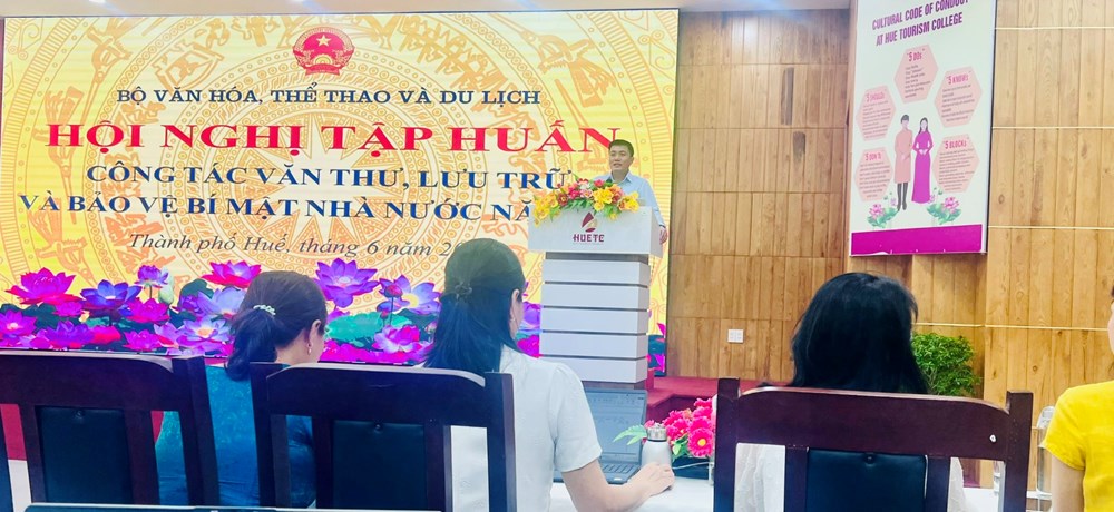 Bộ VHTTDL tập huấn công tác văn thư, lưu trữ và bảo vệ bí mật Nhà nước - Ảnh 1. Bộ VHTTDL tập huấn công tác văn thư, lưu trữ và bảo vệ bí mật Nhà nước - Ảnh 1.