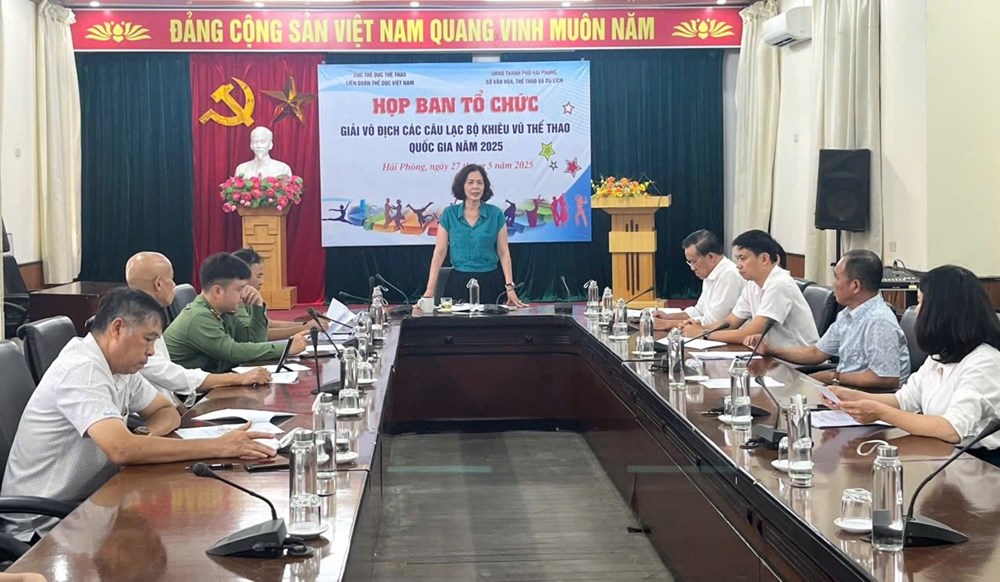 Hải Phòng: Tổ chức giải Vô địch các Câu lạc bộ Khiêu vũ thể thao quốc gia năm 2025 - Ảnh 1. Hải Phòng: Tổ chức giải Vô địch các Câu lạc bộ Khiêu vũ thể thao quốc gia năm 2025 - Ảnh 1.