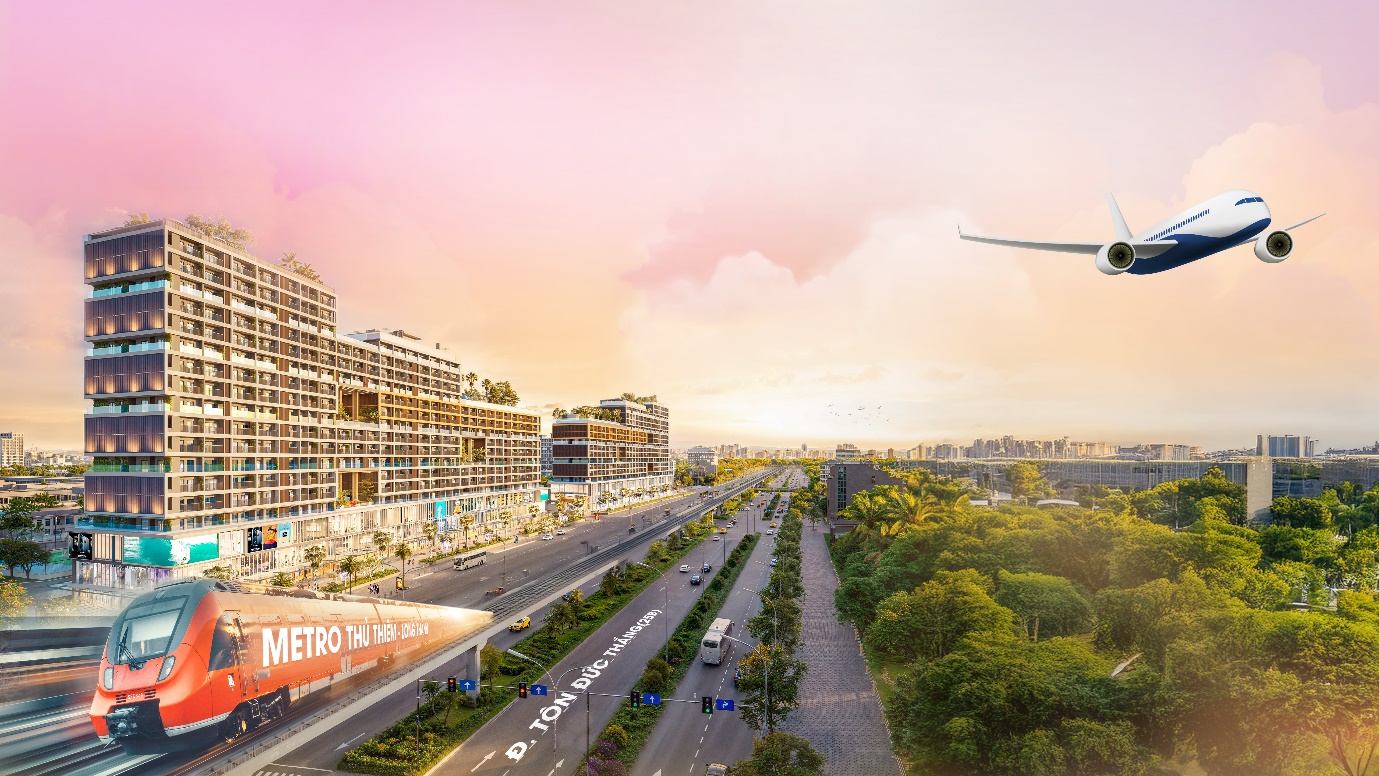 Phố mặt tiền thương mại tại đô thị sân bay: Nơi dòng tiền vận hành suốt 365 ngày - Ảnh 1. Phố mặt tiền thương mại tại đô thị sân bay: Nơi dòng tiền vận hành suốt 365 ngày - Ảnh 1.