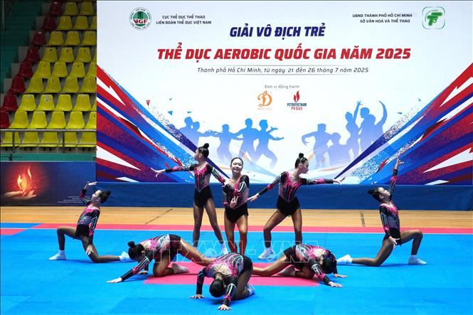 250 vận động viên tranh tài tại Giải trẻ quốc gia Aerobic 2025 - Ảnh 1. 250 vận động viên tranh tài tại Giải trẻ quốc gia Aerobic 2025 - Ảnh 1.