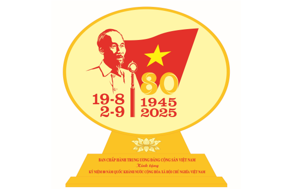 Phê duyệt mẫu biểu trưng quà tặng Kỷ niệm 80 năm Cách mạng tháng Tám thành công và Quốc khánh nước Cộng hòa xã hội chủ nghĩa Việt Nam - Ảnh 1. Phê duyệt mẫu biểu trưng quà tặng Kỷ niệm 80 năm Cách mạng tháng Tám thành công và Quốc khánh nước Cộng hòa xã hội chủ nghĩa Việt Nam - Ảnh 1.