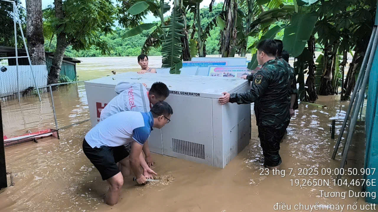 Viettel cộng tài khoản cho người dân Nghệ An bị cô lập do lũ lụt - Ảnh 1. Viettel cộng tài khoản cho người dân Nghệ An bị cô lập do lũ lụt - Ảnh 1.