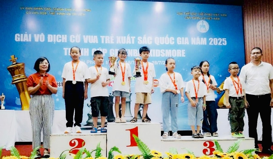 Hà Nội giành ngôi Nhất toàn đoàn tại giải cờ vua vô địch trẻ xuất sắc quốc gia - Ảnh 1. Hà Nội giành ngôi Nhất toàn đoàn tại giải cờ vua vô địch trẻ xuất sắc quốc gia - Ảnh 1.