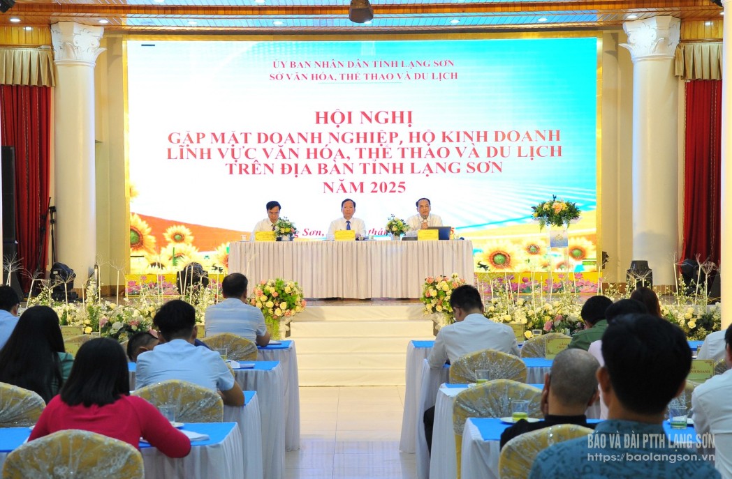 Lạng Sơn: Gặp mặt doanh nghiệp kinh doanh trong lĩnh vực văn hóa, thể thao và du lịch - Ảnh 3. Lạng Sơn: Gặp mặt doanh nghiệp kinh doanh trong lĩnh vực văn hóa, thể thao và du lịch - Ảnh 3.