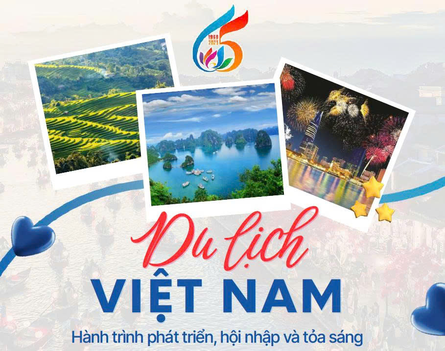 Thông tin du lịch nổi bật tháng 6/2025: Ngành Du lịch tăng trưởng đột phá chào mừng kỷ niệm 65 năm ngày thành lập - Ảnh 1. Thông tin du lịch nổi bật tháng 6/2025: Ngành Du lịch tăng trưởng đột phá chào mừng kỷ niệm 65 năm ngày thành lập - Ảnh 1.