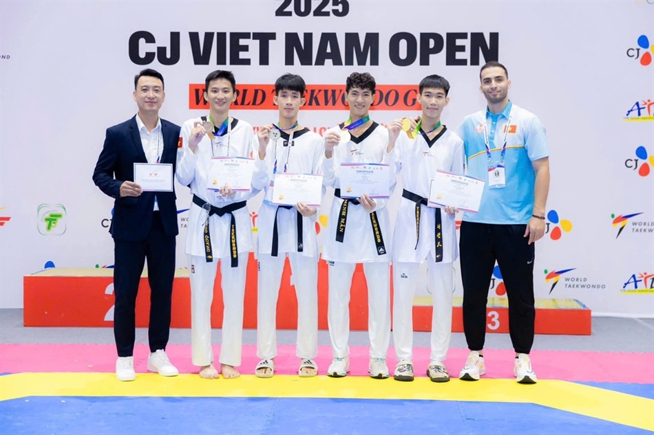 Taekwondo Việt Nam quyết tâm đạt thành tích cao nhất tại SEA Games 33 - Ảnh 1. Taekwondo Việt Nam quyết tâm đạt thành tích cao nhất tại SEA Games 33 - Ảnh 1.