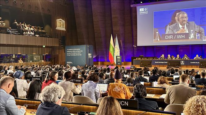Khai mạc Kỳ họp thứ 47 Ủy ban Di sản Thế giới UNESCO - Ảnh 1. Khai mạc Kỳ họp thứ 47 Ủy ban Di sản Thế giới UNESCO - Ảnh 1.