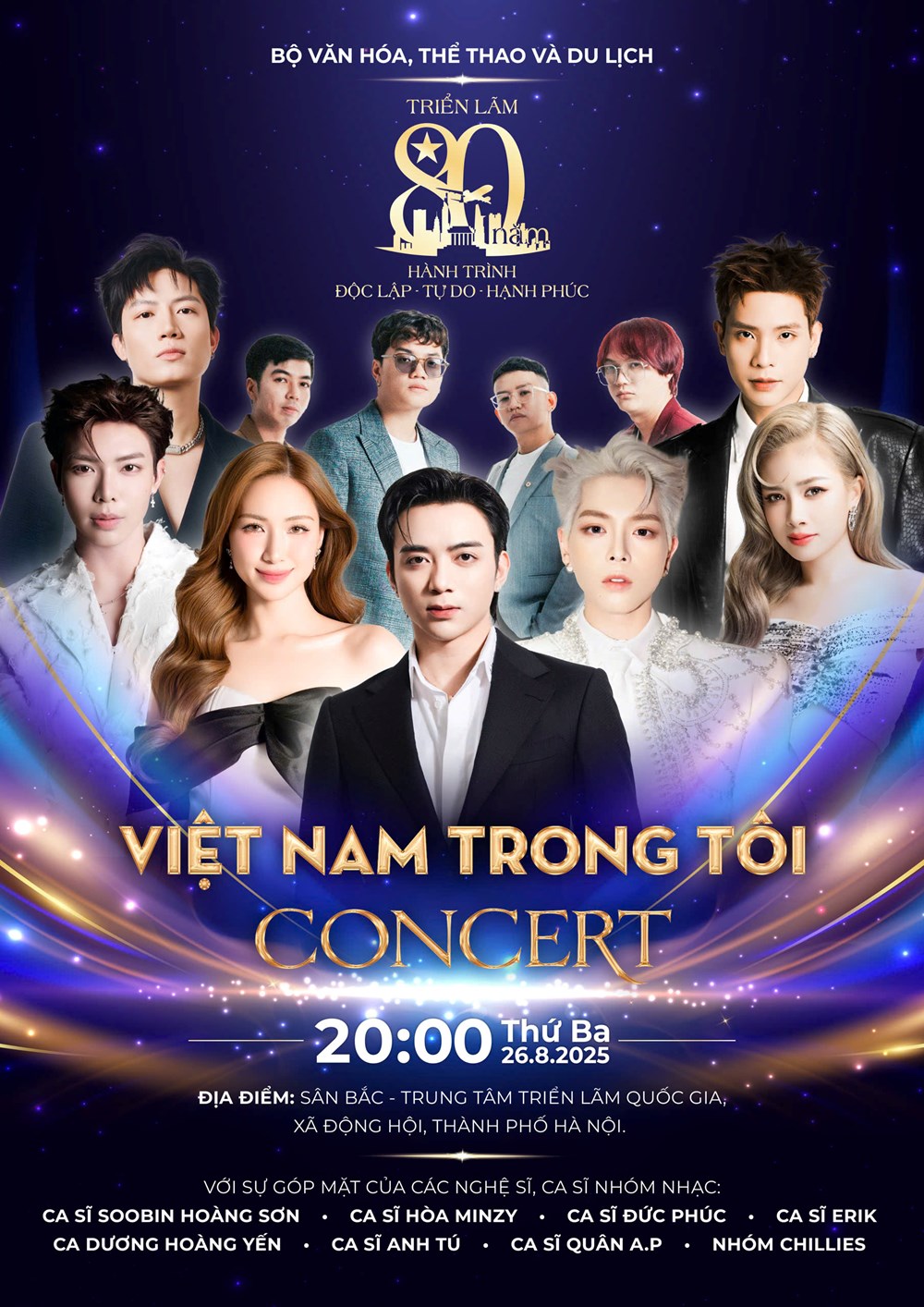 “Vietnam en mi corazón” – Una noche musical con un cartel repleto de estrellas, con entradas gratuitas para el público - Foto 1. “Việt Nam trong tôi” – Đêm nhạc quy tụ dàn sao "khủng", phát vé miễn phí cho khán giả - Ảnh 1.