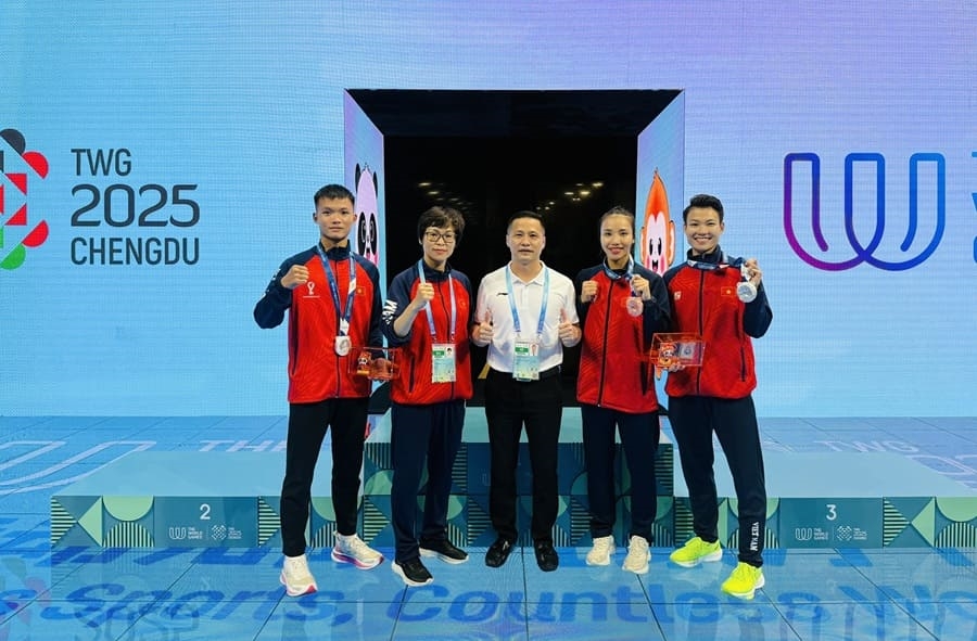 Wushu Việt Nam giành 2 HCB và 1 HCĐ tại World Games 2025 - Ảnh 1. Wushu Việt Nam giành 2 HCB và 1 HCĐ tại World Games 2025 - Ảnh 1.