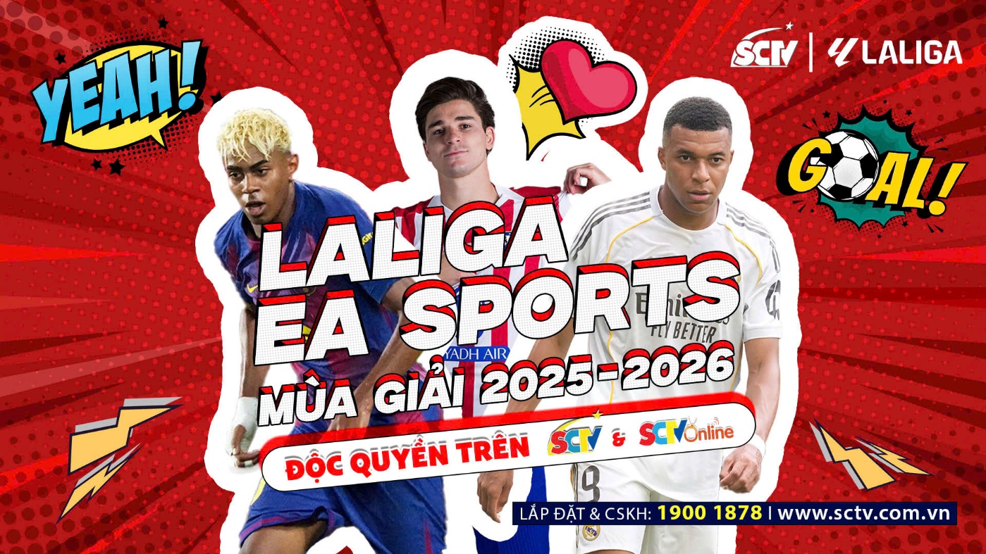 LALIGA EA SPORTS 2025/26: Bữa tiệc bóng đá Tây Ban Nha bùng nổ trở lại trên SCTV Thể Thao - Ảnh 1.