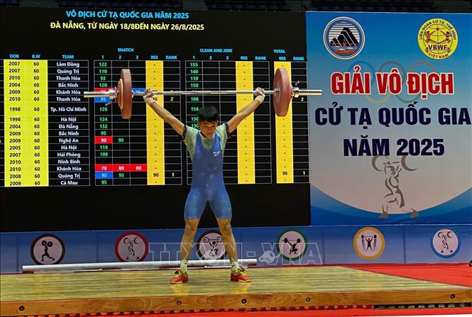 Khai mạc Giải Vô địch Cử tạ Quốc gia năm 2025 - Ảnh 2. Khai mạc Giải Vô địch Cử tạ Quốc gia năm 2025 - Ảnh 2.