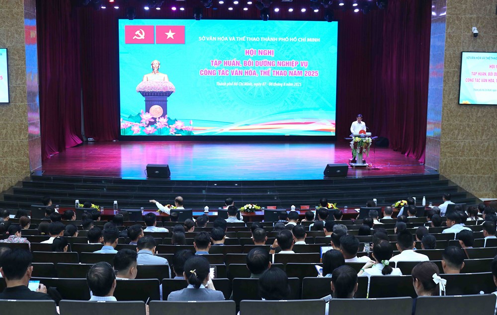 TP.HCM tổ chức Hội nghị tập huấn, bồi dưỡng nghiệp vụ công tác văn hóa, thể thao năm 2025 - Ảnh 1. TP.HCM tổ chức Hội nghị tập huấn, bồi dưỡng nghiệp vụ công tác văn hóa, thể thao năm 2025 - Ảnh 1.