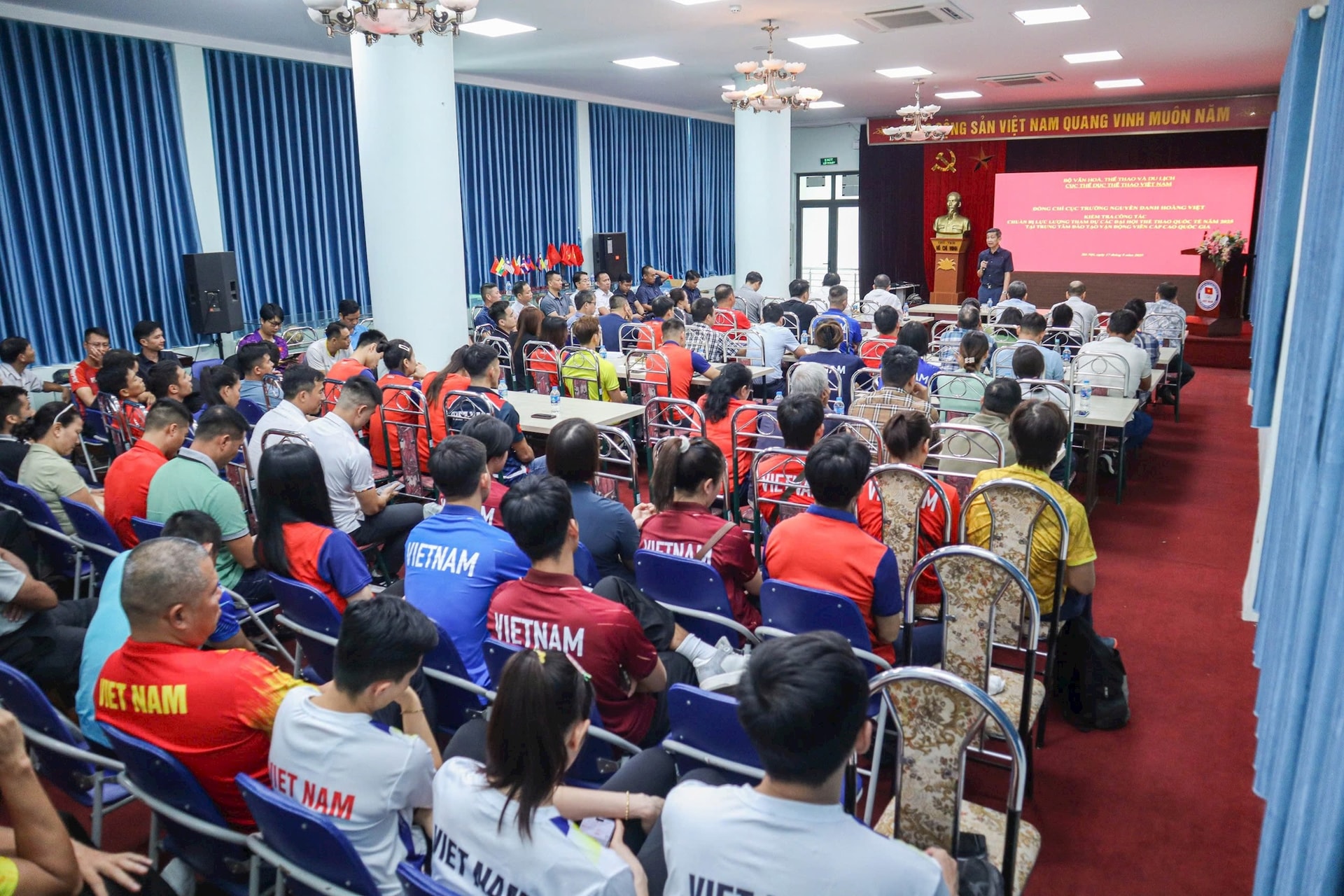 Cục Thể dục thể thao Việt Nam lắng nghe ý kiến của vận động viên trước thềm SEA Games 33 - Ảnh 3. Cục Thể dục thể thao Việt Nam lắng nghe ý kiến của vận động viên trước thềm SEA Games 33 - Ảnh 3.