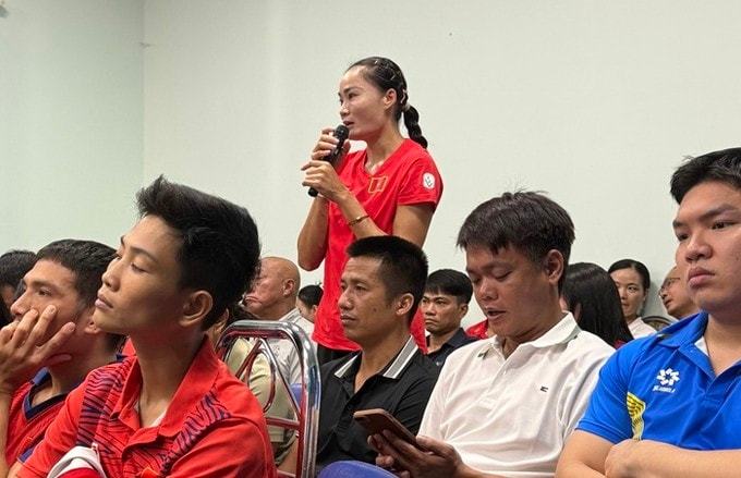 Cục Thể dục thể thao Việt Nam lắng nghe ý kiến của vận động viên trước thềm SEA Games 33 - Ảnh 2. Cục Thể dục thể thao Việt Nam lắng nghe ý kiến của vận động viên trước thềm SEA Games 33 - Ảnh 2.