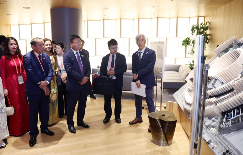 EXPO 2025のベトナム館は、ベトナム国民の文化的真髄、知性、そして願望が集まる場所です - 写真5。 Nhà Triển lãm Việt Nam tại EXPO 2025 là nơi hội tụ tinh hoa văn hóa, trí tuệ và khát vọng vươn lên của dân tộc Việt Nam - Ảnh 5.