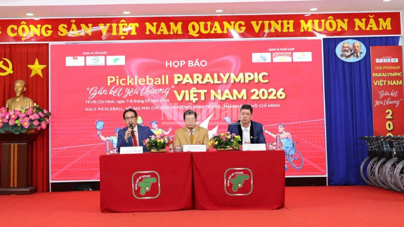 Giải Pickleball Paralympic Việt Nam, gắn kết yêu thương lan tỏa tinh thần thể thao hòa nhập - Ảnh 1.