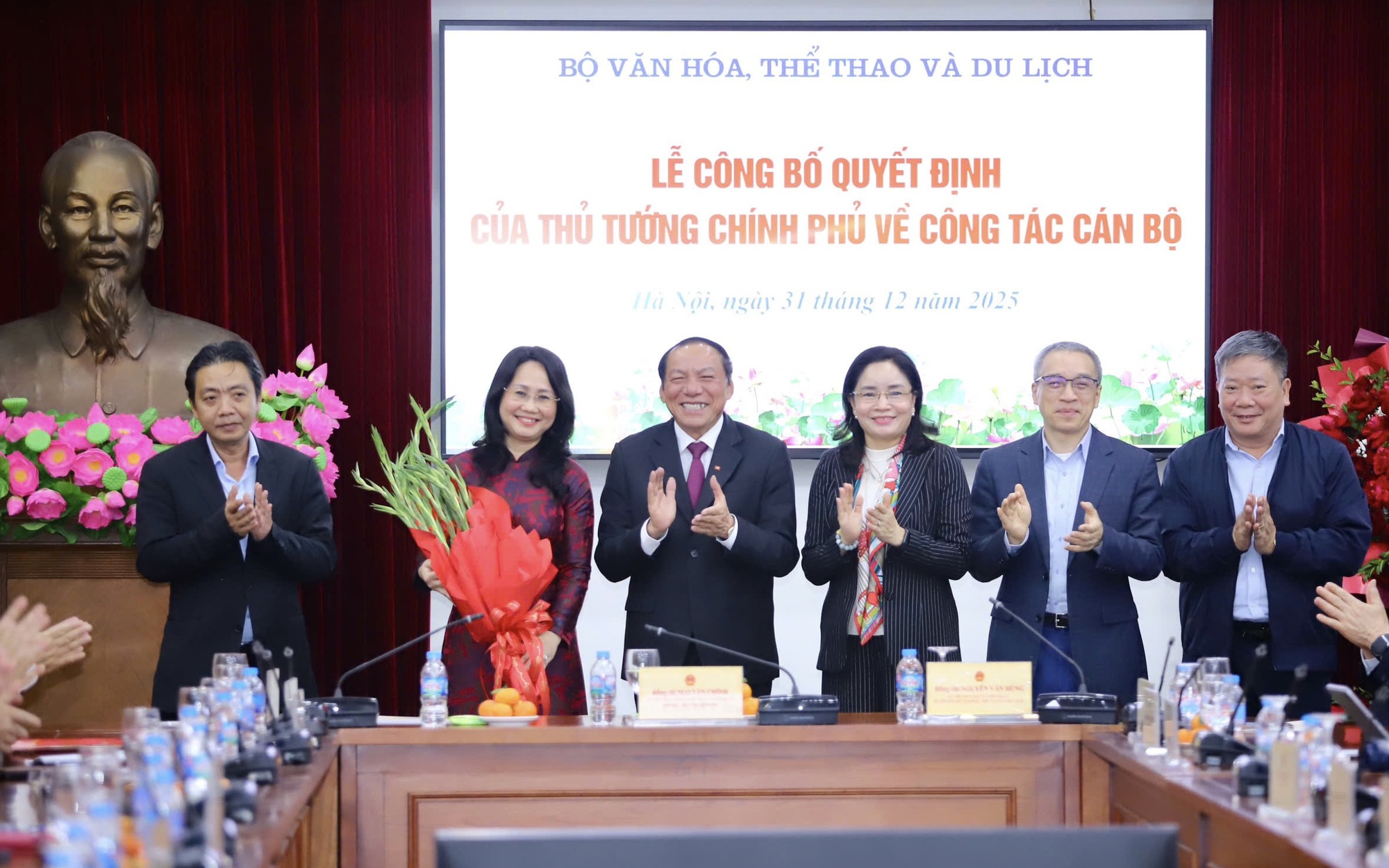 Phân công nhiệm vụ trong lãnh đạo Bộ Văn hóa, Thể thao và Du lịch      