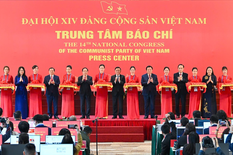 Khai trương Trung tâm Báo chí phục vụ Đại hội XIV của Đảng - Ảnh 1.