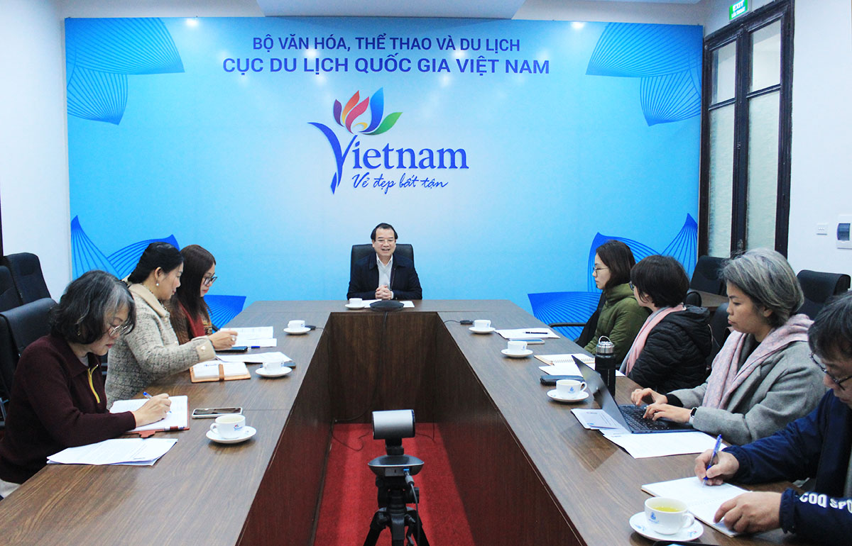 Cục Du lịch Quốc gia Việt Nam làm việc với UNDP về tổ chức hội thảo đánh giá tình hình ô nhiễm chất thải nhựa trong ngành du lịch - Ảnh 1. Cục Du lịch Quốc gia Việt Nam làm việc với UNDP về tổ chức hội thảo đánh giá tình hình ô nhiễm chất thải nhựa trong ngành du lịch - Ảnh 1.