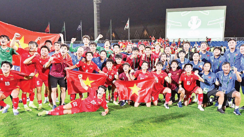 Đội tuyển U23 tạo bệ phóng cho giấc mơ World Cup - Ảnh 1. Đội tuyển U23 tạo bệ phóng cho giấc mơ World Cup - Ảnh 1.