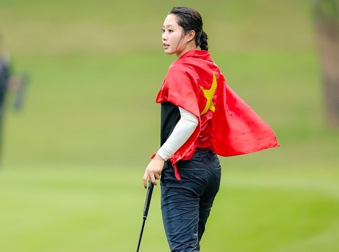 Lê Chúc An là golfer Việt Nam đầu tiên lọt top 170 golf thủ nghiệp dư nữ hàng đầu thế giới - Ảnh 1. Lê Chúc An là golfer Việt Nam đầu tiên lọt top 170 golf thủ nghiệp dư nữ hàng đầu thế giới - Ảnh 1.