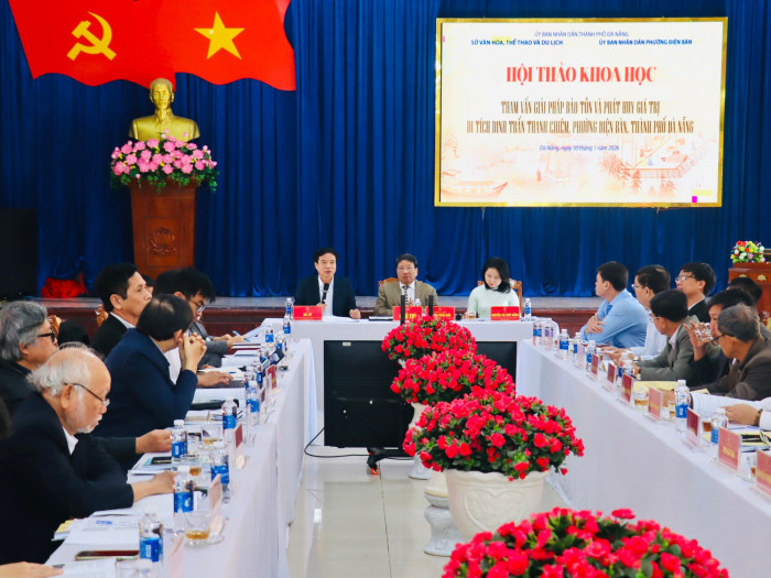 Đà Nẵng: Tham vấn giải pháp bảo tồn và phát huy giá trị di tích Dinh trấn Thanh Chiêm - Ảnh 1. Đà Nẵng: Tham vấn giải pháp bảo tồn và phát huy giá trị di tích Dinh trấn Thanh Chiêm - Ảnh 1.