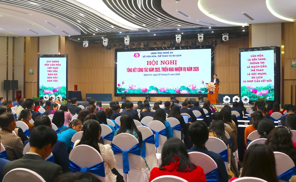Ngành VHTTDL Nghệ An quyết tâm đổi mới, tạo bứt phá trong năm 2026 - Ảnh 1. Ngành VHTTDL Nghệ An quyết tâm đổi mới, tạo bứt phá trong năm 2026 - Ảnh 1.