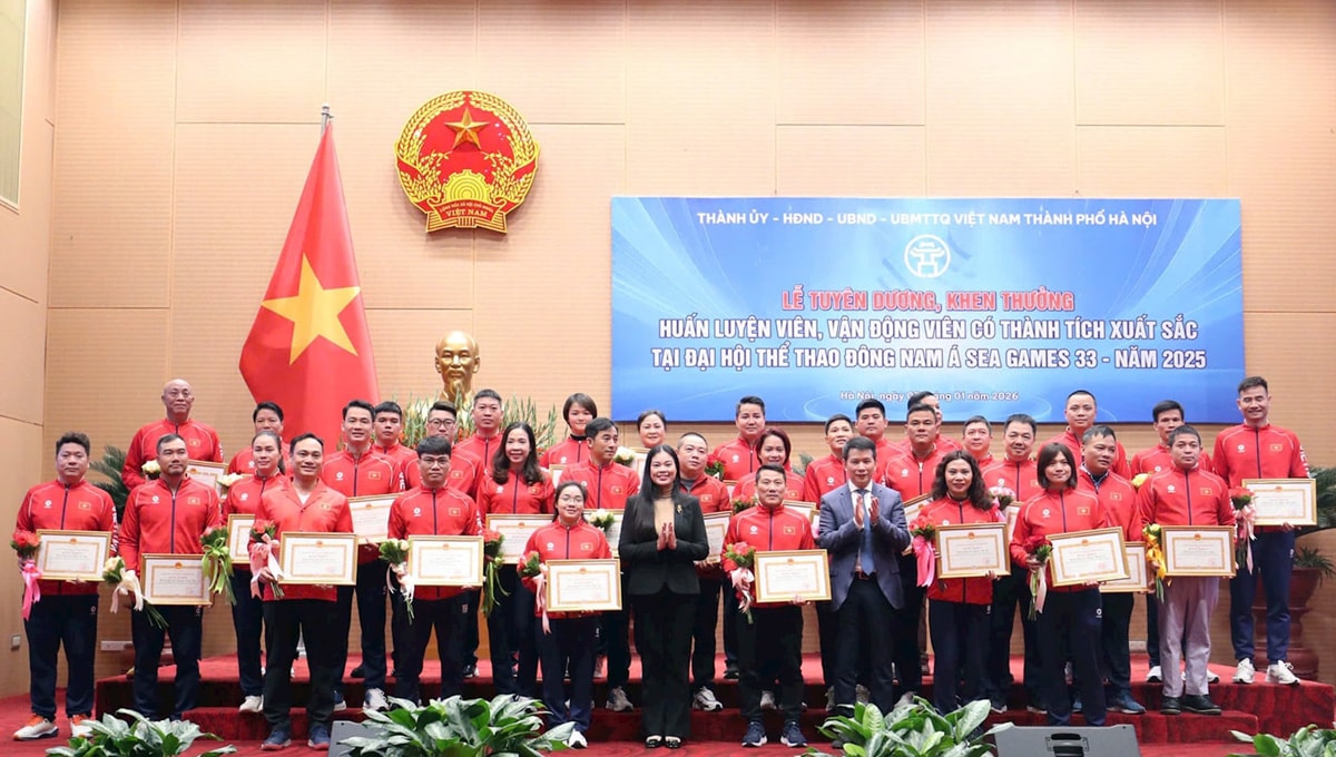 Tuyên dương HLV, VĐV Hà Nội đạt thành tích cao tại SEA Games 33 - Ảnh 7. Tuyên dương HLV, VĐV Hà Nội đạt thành tích cao tại SEA Games 33 - Ảnh 7.