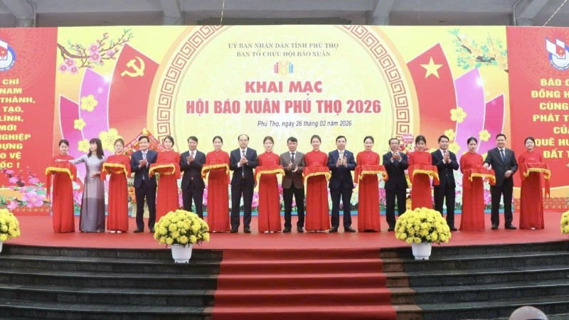 Náo nức Hội báo Xuân Phú Thọ 2026 - Ảnh 1.